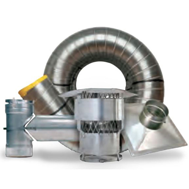 Forever Flex 6" x 20' stainless steel chimney liner tee kit - Forever Flex .006 (heavy-duty)