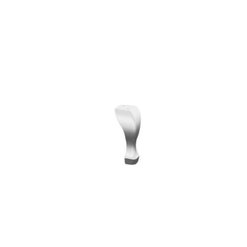 Brushed Nickel Cast Iron Leg (Black Paint in the Back) for Osburn 2000 (24282-01)