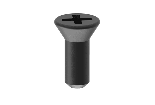 SBI Black Self Tapping Screw 8-32 "F" Type x 7/16" Flat Head Quadrex (30021)
