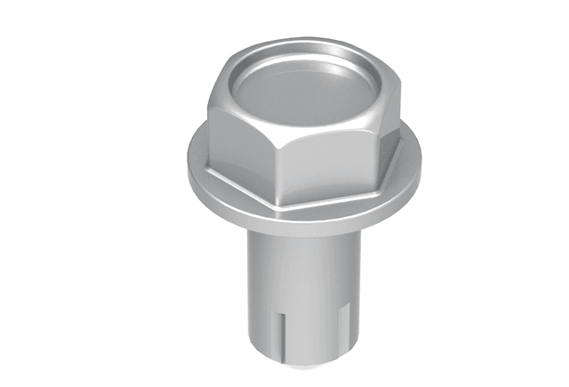 SBI Thread-Cutting Screw 1/4-20 x 1/2" F Hex Steel Slot Washer C102 Zinc (30060)