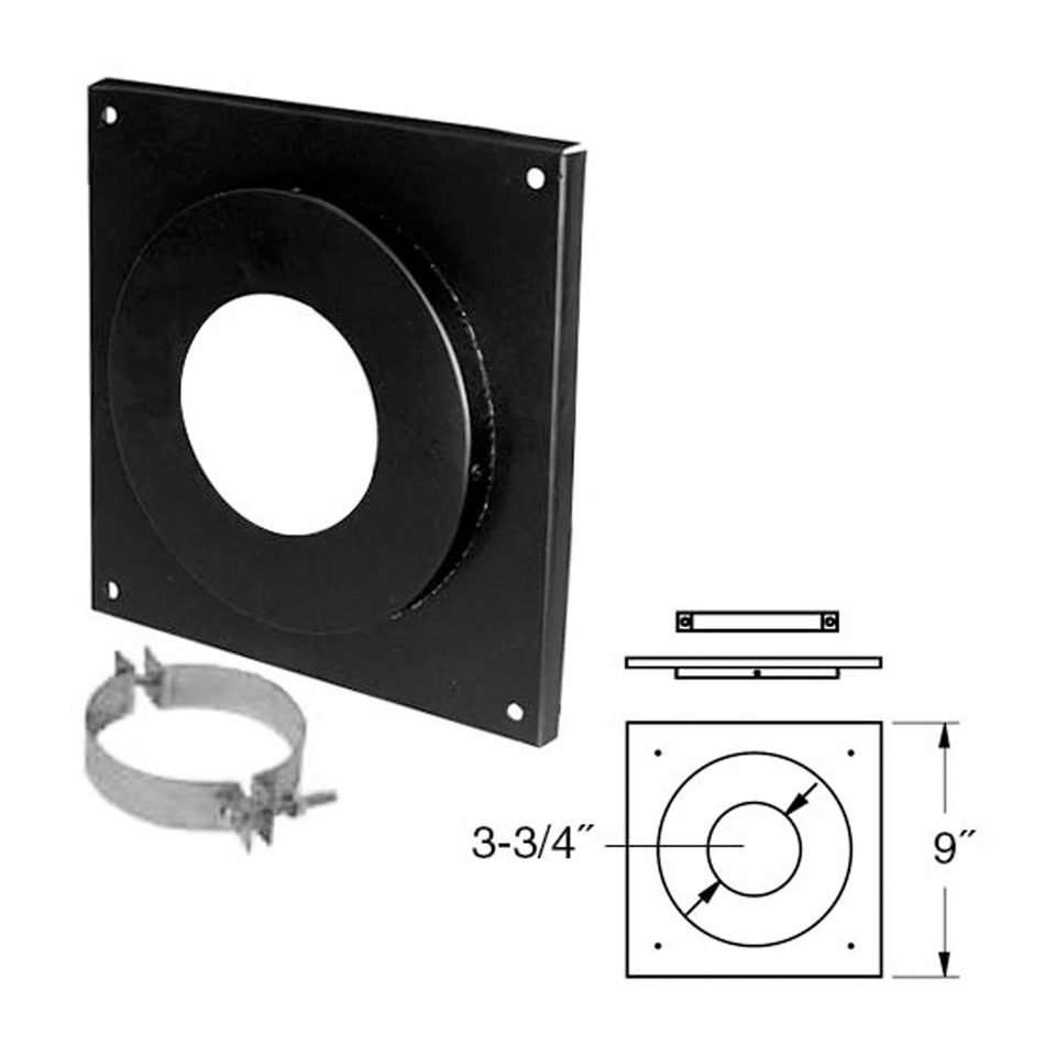 DuraVent 3" PelletVent Pro ceiling support firestop spacer 3PVP-FS