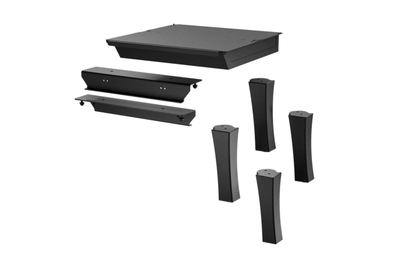 Black cast iron flared legs with ash drawer for the Enerzone Solution 2.3 wood stove — AC01293