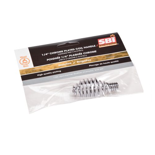 1/4" Chrome Long Spring Handle for Drolet Escape 1500-I (AC07863)