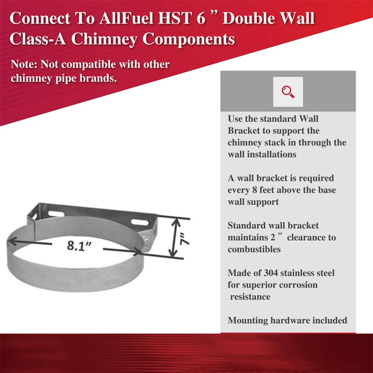 Wall Bracket 6" — AllFuel HST