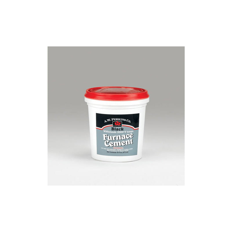 A.W. Perkins black furnace cement, 1 pint (42)