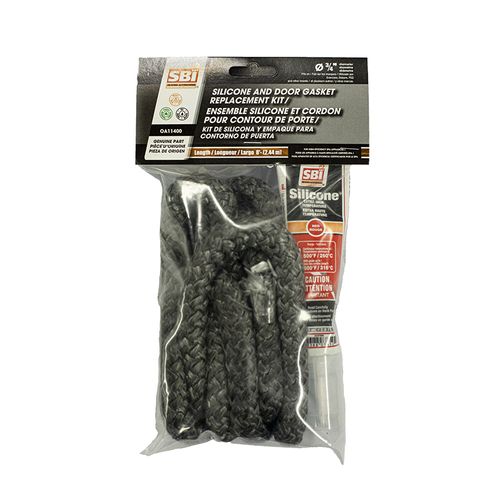 SBI 3/4" x 8' Black Round Gasket with Silicone (OA11400)