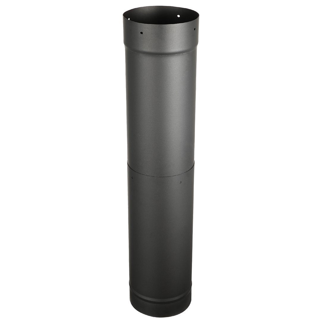 AllFuelHST 6" telescoping black single wall stove pipe, 38" to 70"