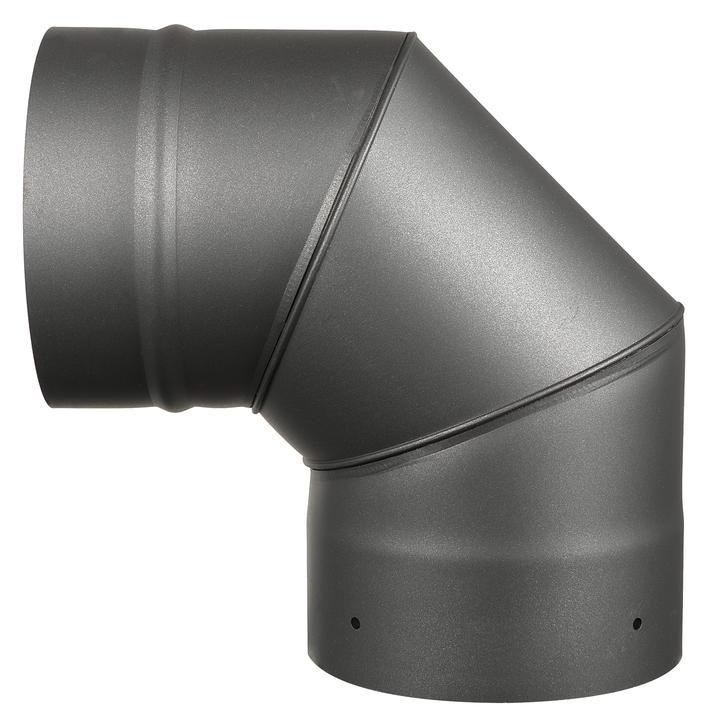 AllFuelHST 6" 90 degree black single wall stove pipe elbow
