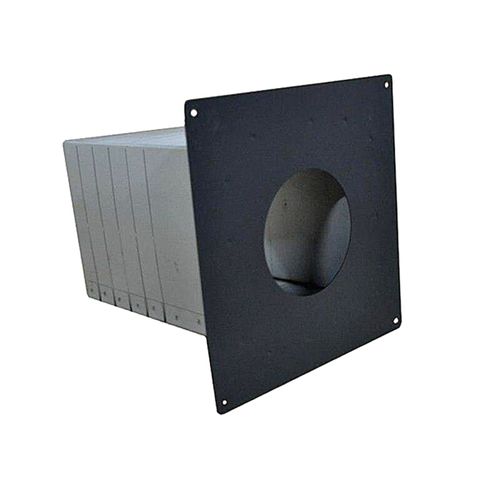 Vortex 4 inch black pellet vent wall pass-thru for through-the-wall pellet stove venting