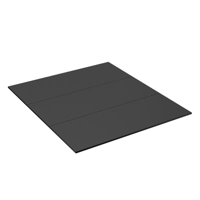 46 3/4" x 54" Black Steel Hearth Pad