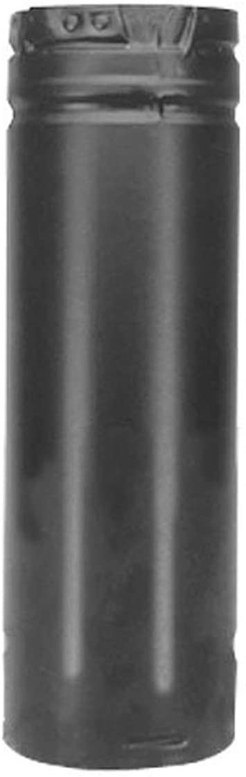 DuraVent 3" PelletVent Pro Straight Pipe, 6" Black