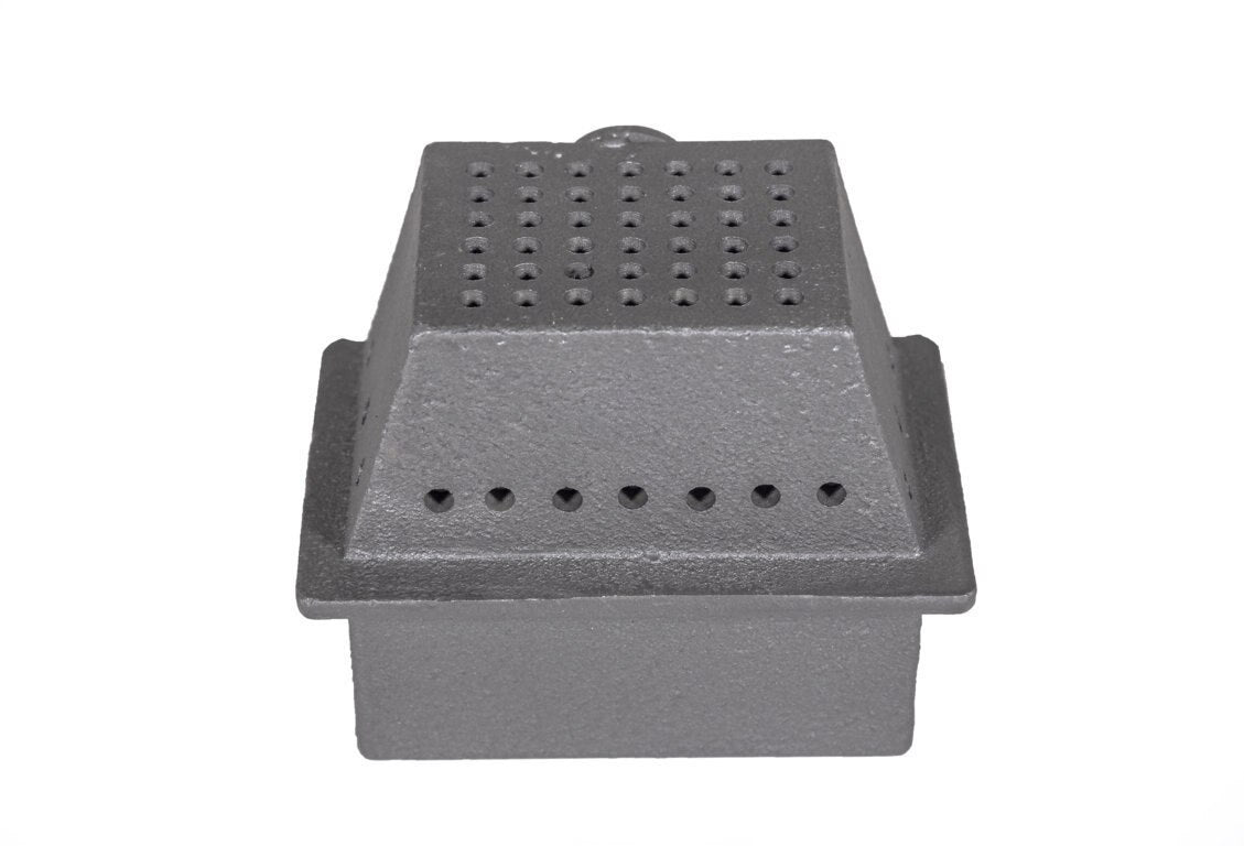 ComfortBilt medium cast burn pot for HP50 and Alpine HP41, side view
