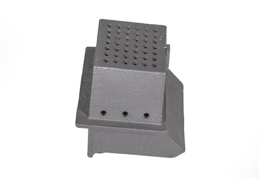 ComfortBilt medium cast burn pot for HP50 and Alpine HP41, top view of air holes
