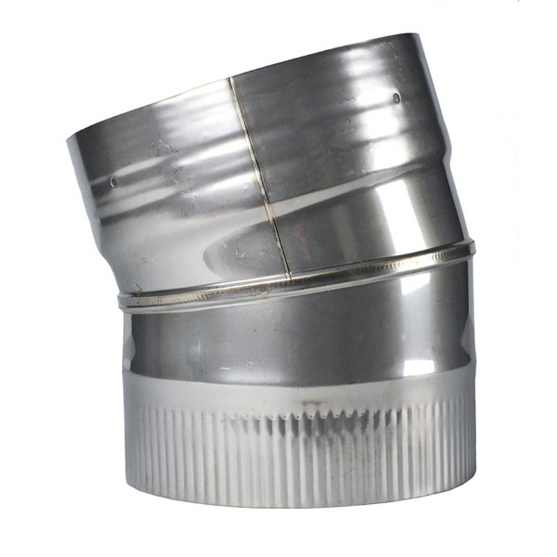 Forever Flex Hybrid 316L Stainless Chimney Liner Elbow 6" 15° fixed (ELHF-6-15)