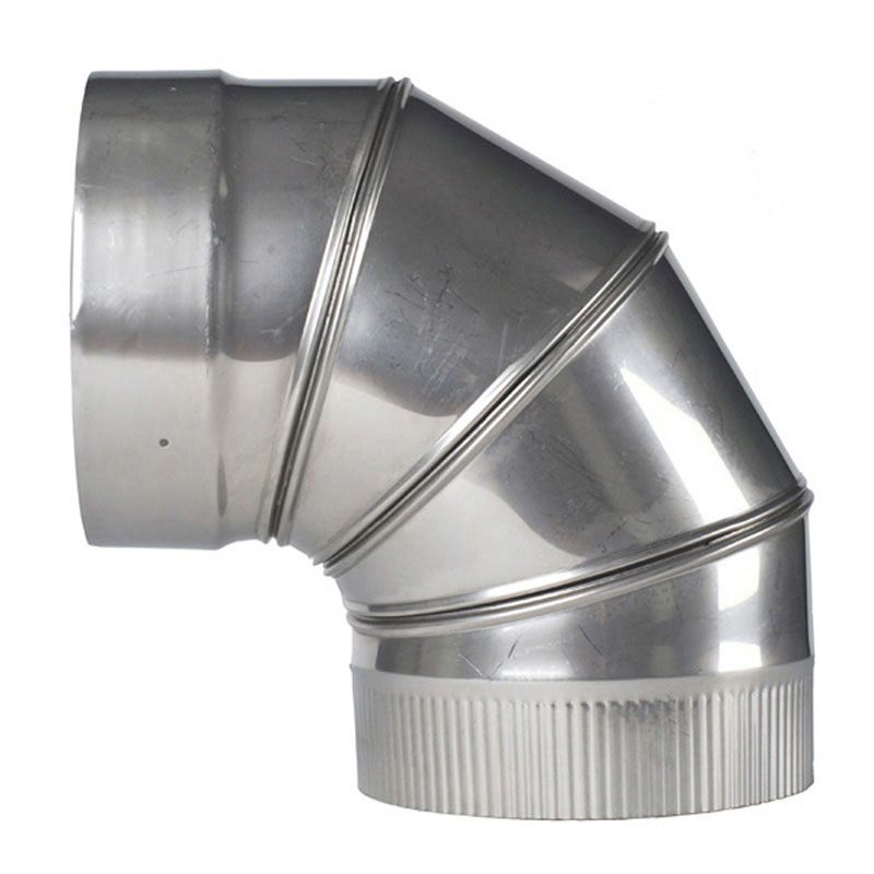 Forever Flex Hybrid 316L Stainless Chimney Liner Elbow 6" 90° adjustable (ELHF-6-90)