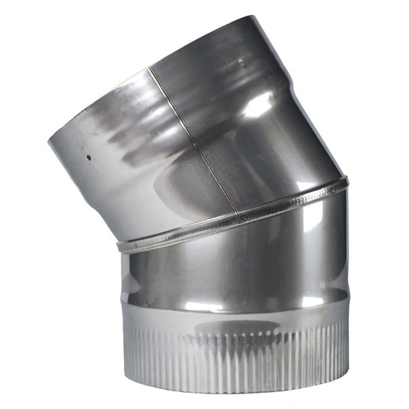 Forever Flex Hybrid 316L Stainless Chimney Liner Elbow 8" 30° fixed (ELHF-8-30)