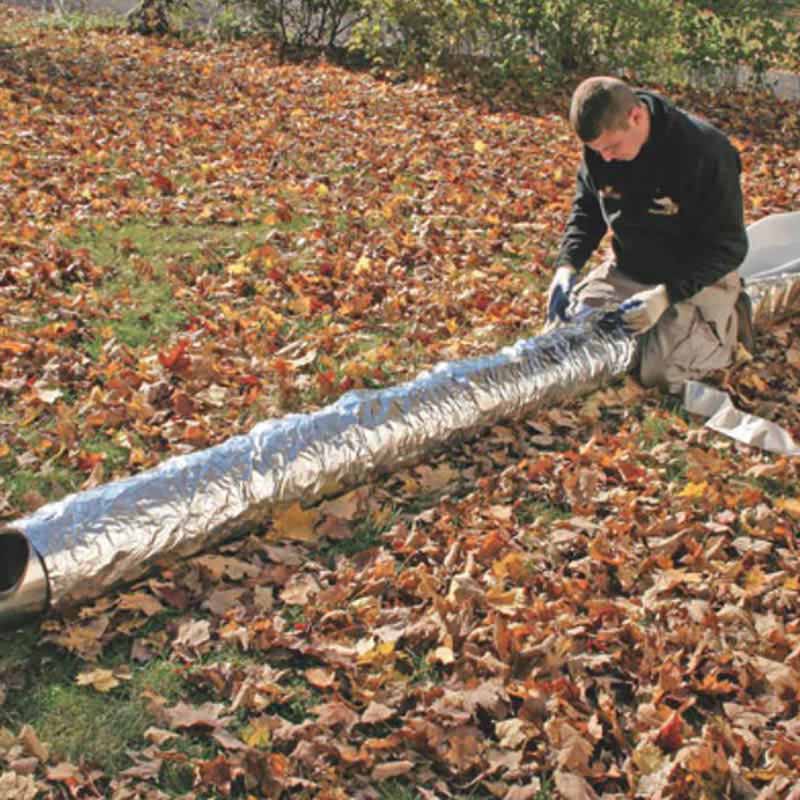 All Fabrications Super Wrap 1/4" foil-face, 36" x 25 ft insulation blanket