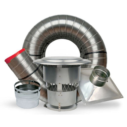 Forever Flex 6" x 30' stainless steel chimney liner appliance connector kit - Forever Flex .005