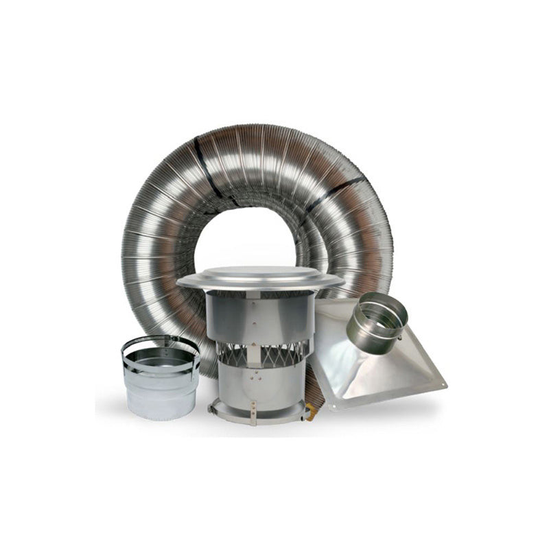 Forever Flex 6" x 25' stainless steel chimney liner appliance connector kit - Premium Forever Flex