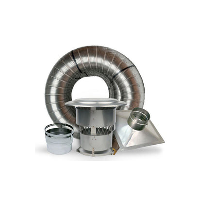 Forever Flex 6" x 25' stainless steel chimney liner appliance connector kit - Premium Forever Flex