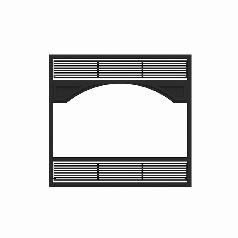 Black Rustic Style Faceplate for Ventis ME300 Wood Fireplace (VBA1520)