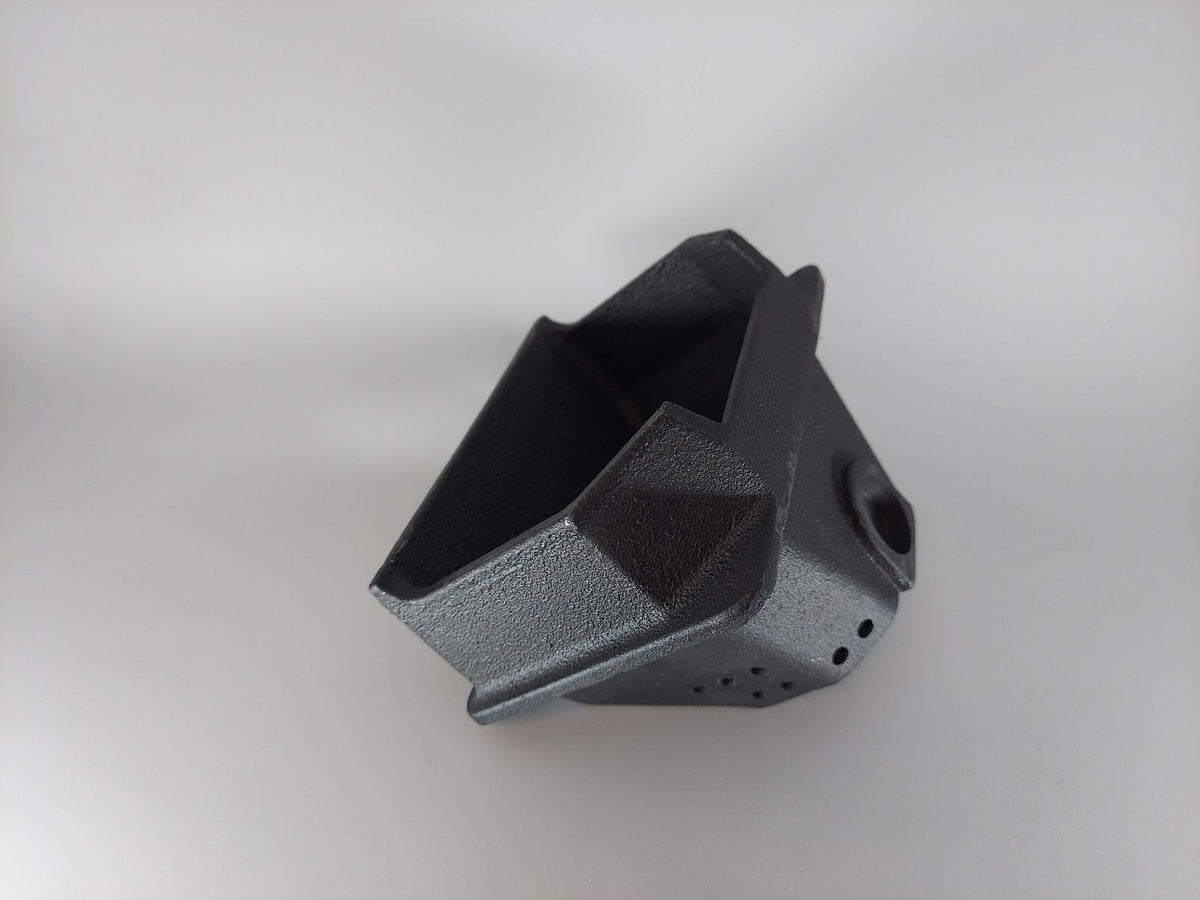 ComfortBilt large cast burn pot — underside view