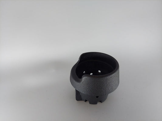 Alpine HP40 small cast burn pot, top view of air holes