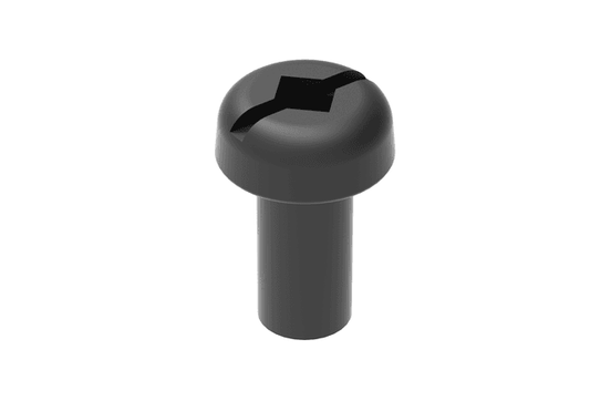 SBI Black Screw 1/4-20 x 1/2" Pan-Head Quadrex (30025)