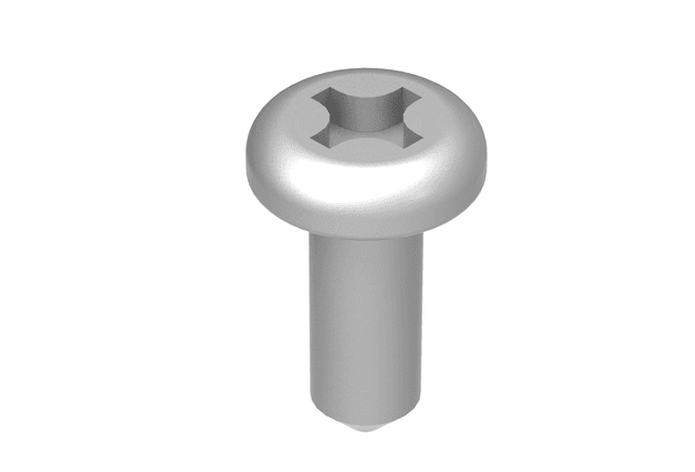 SBI Metal Screw #10 x 1/2" Pan Quadrex Zinc "A" Type (30129)
