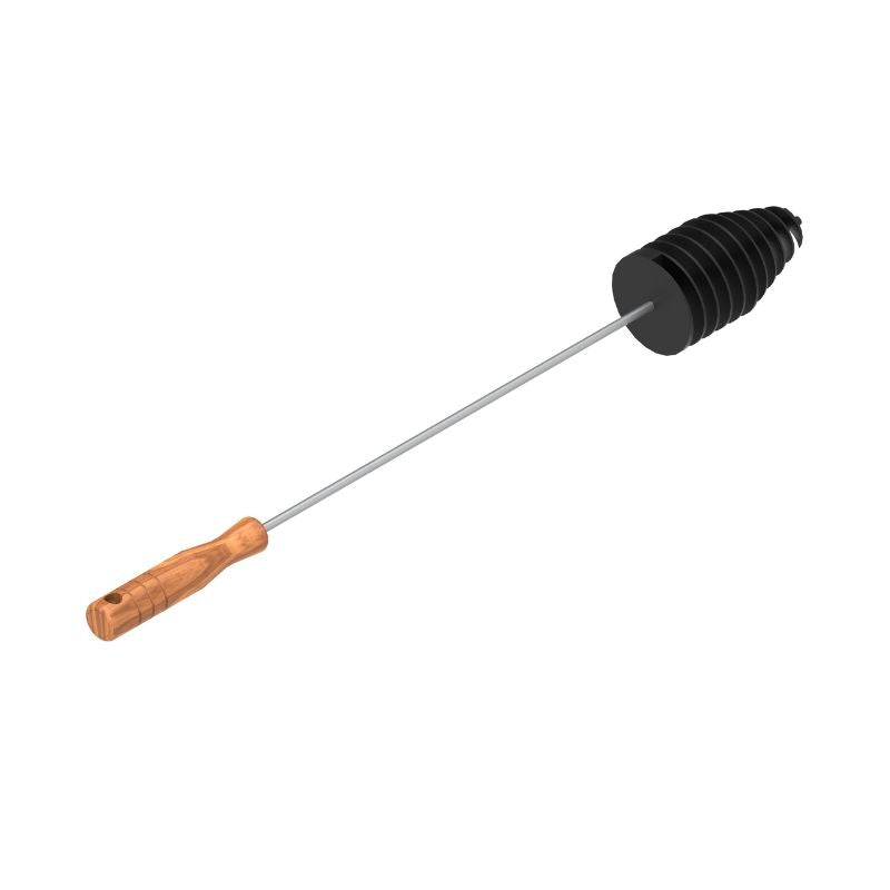 Universal conical cleaning brush for wood-burning appliances