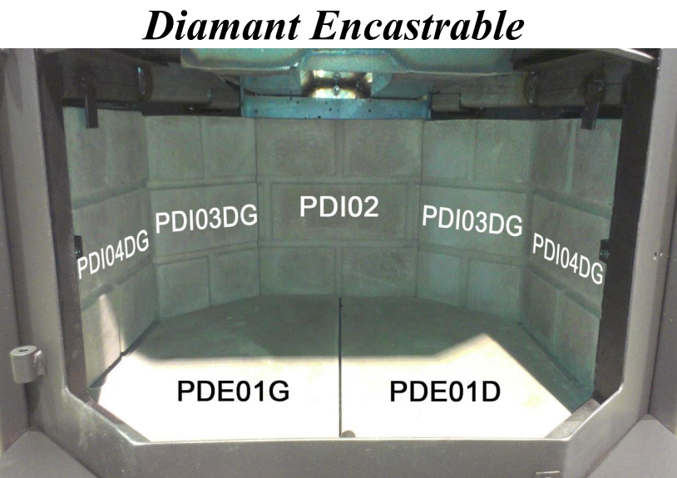 Central Back Refractory Panel for Nordica Appliances, Panel Code PDI02 (22242)