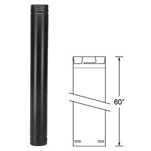 DuraVent 4" PelletVent Pro pellet vent pipe, 60" / Black