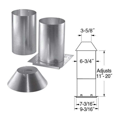 DuraVent 3" PelletVent Pro attic insulation shield 3PVP-IS