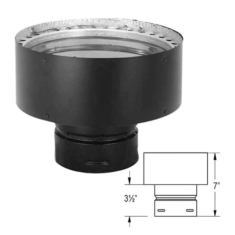 DuraVent 4" PelletVent Pro chimney adapter, 4" to 6"