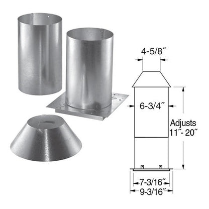 DuraVent 4" PelletVent Pro attic insulation shield 4PVP-IS