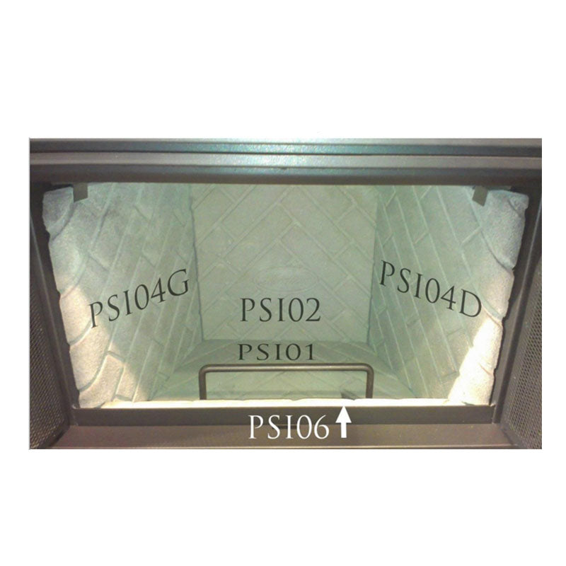 Back Refractory Panel for Nordica Appliances, Panel Code PSI02 (22315)