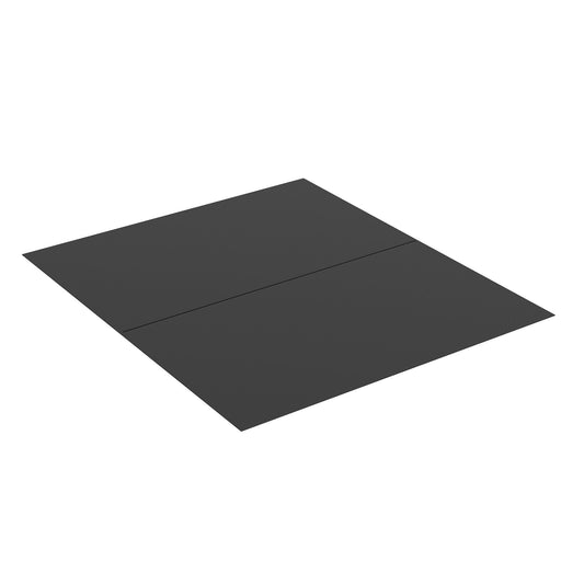 Drolet AC02788 46 3/4 x 54 inch black steel hearth pad