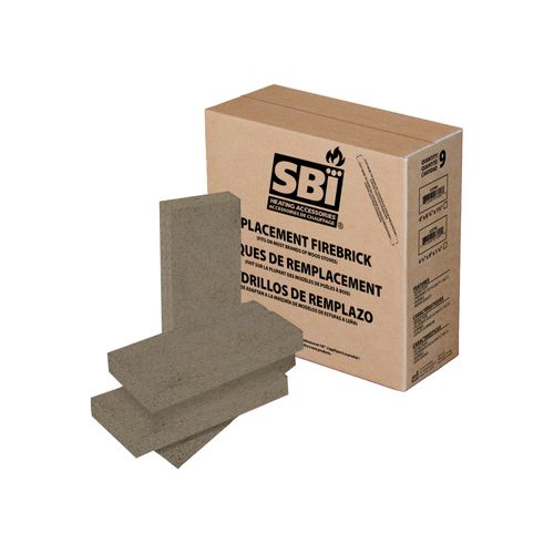 Osburn 1600 & Osburn 1600 Insert High Density Refractory Brick 4 1/2" x 9" x 1 1/4" (AC03020B)