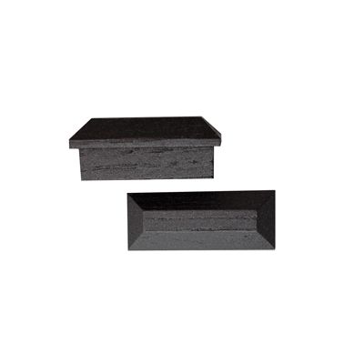 Valcourt Black Wooden Door Handle, 2-pack (AC09194)
