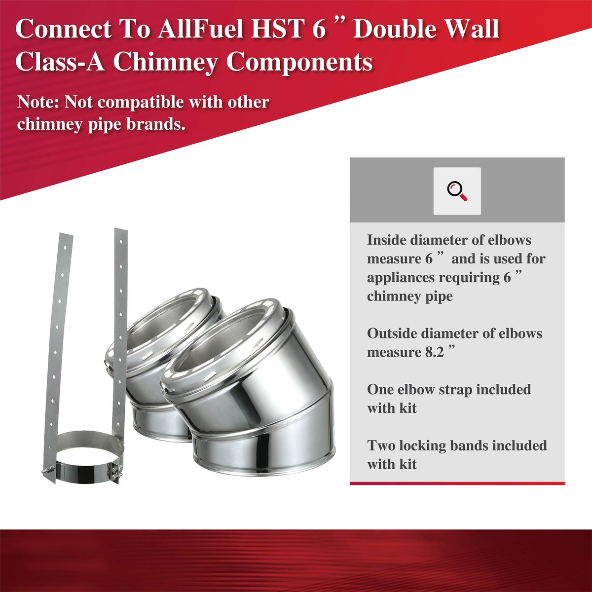 15 Degree Elbow Kit 6" — AllFuel HST