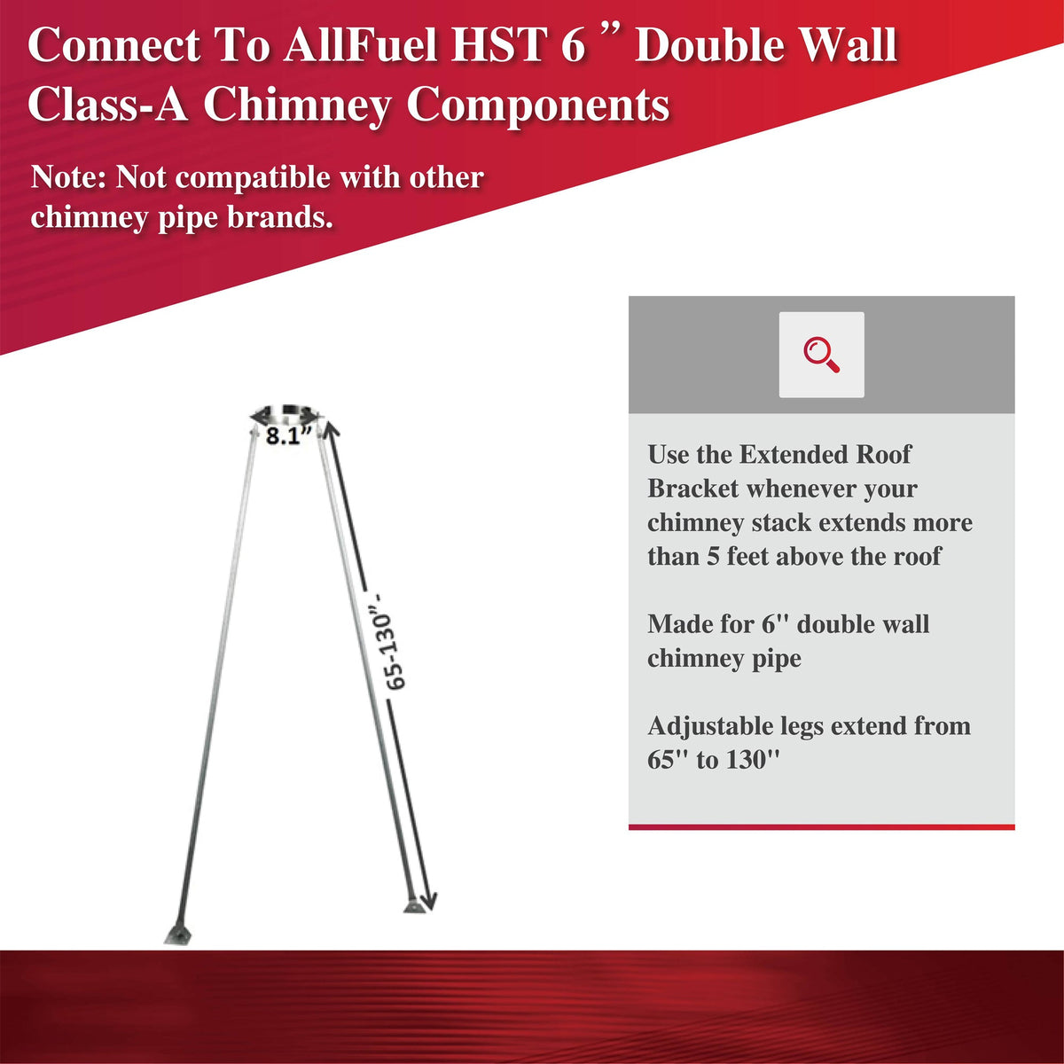 Extended Roof Brace 6" — AllFuel HST