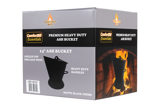 ComfortBilt heavy duty metal ash bucket for pellet stoves