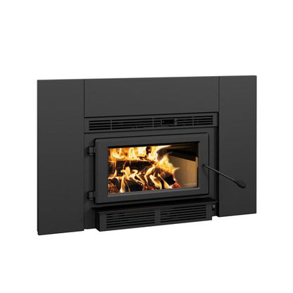 Century Heating CW2100 wood insert from the 35 ft liner kit bundle - left view