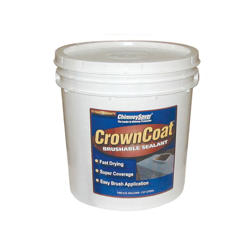 Saver Systems CrownCoat Brushable Chimney Crown Sealant Gray, 2 gallon (300008)