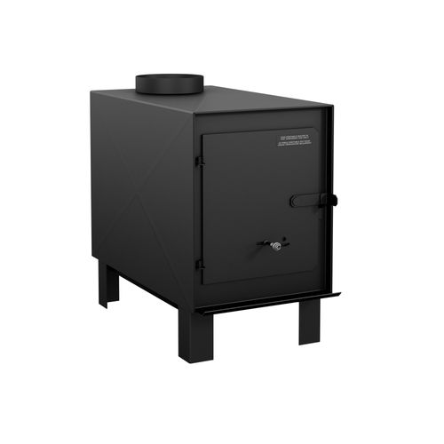Drolet Hunter camp stove left side view