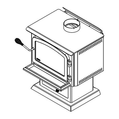 Drolet Blackcomb II Wood Stove lifestyle/detail