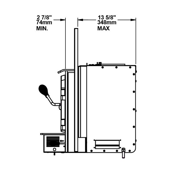 Drolet Escape 1500-I Wood Insert lifestyle/detail