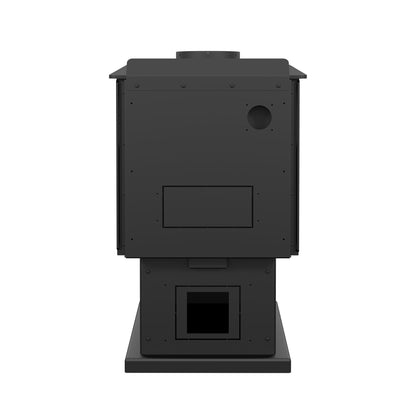 Drolet Escape 1200 Wood Stove - back view