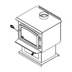 Drolet Heritage Wood Stove lifestyle/detail