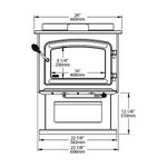 Drolet Heritage Wood Stove lifestyle/detail